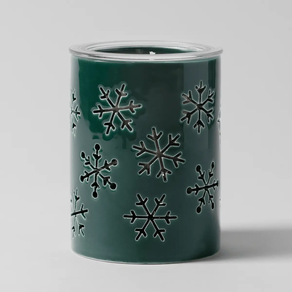 Alpine Snowflake Candle Holder - Unlit 1 Alpine Snowflake Scentsy Candle Insert Holder - Holiday 2026