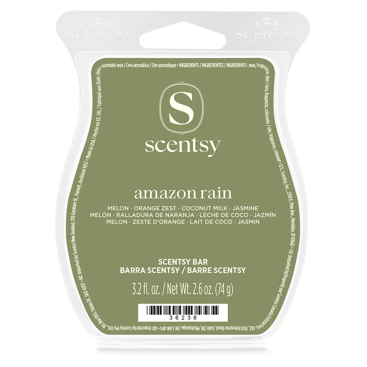 Amazon Rain Scentsy Bar R2 Amazon Rain Scentsy Wax Bar