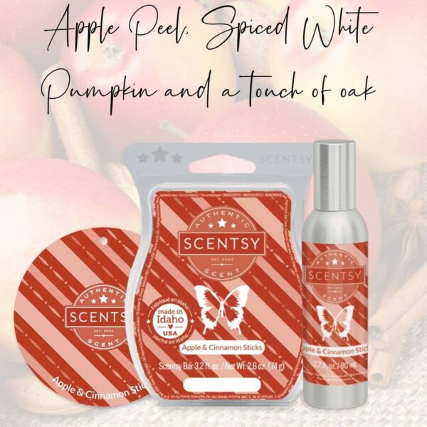 Apple & Cinnamon Sticks Buttercup Belle Scentsy Fragrance Flower