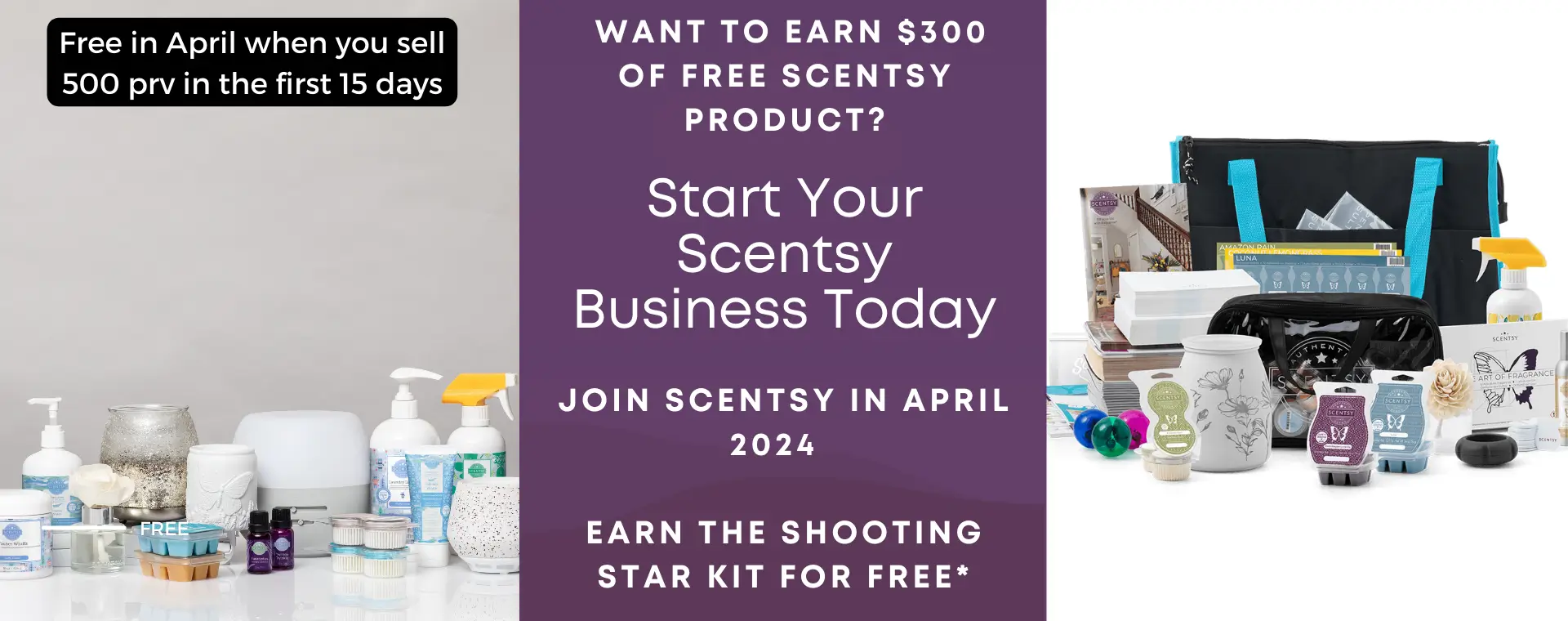 Starts Scentsy Business for 25 in June 2022
