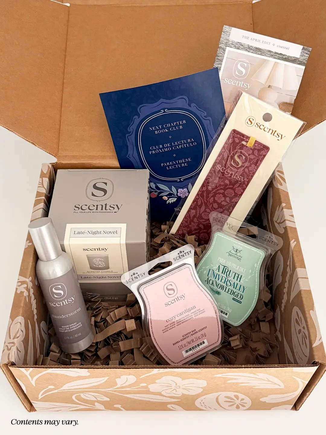 Scentsy April 2026 Whiff Box Spoiler - Book Club Theme Scentsy April 2026 Whiff Box Spoiler - Book Club Theme