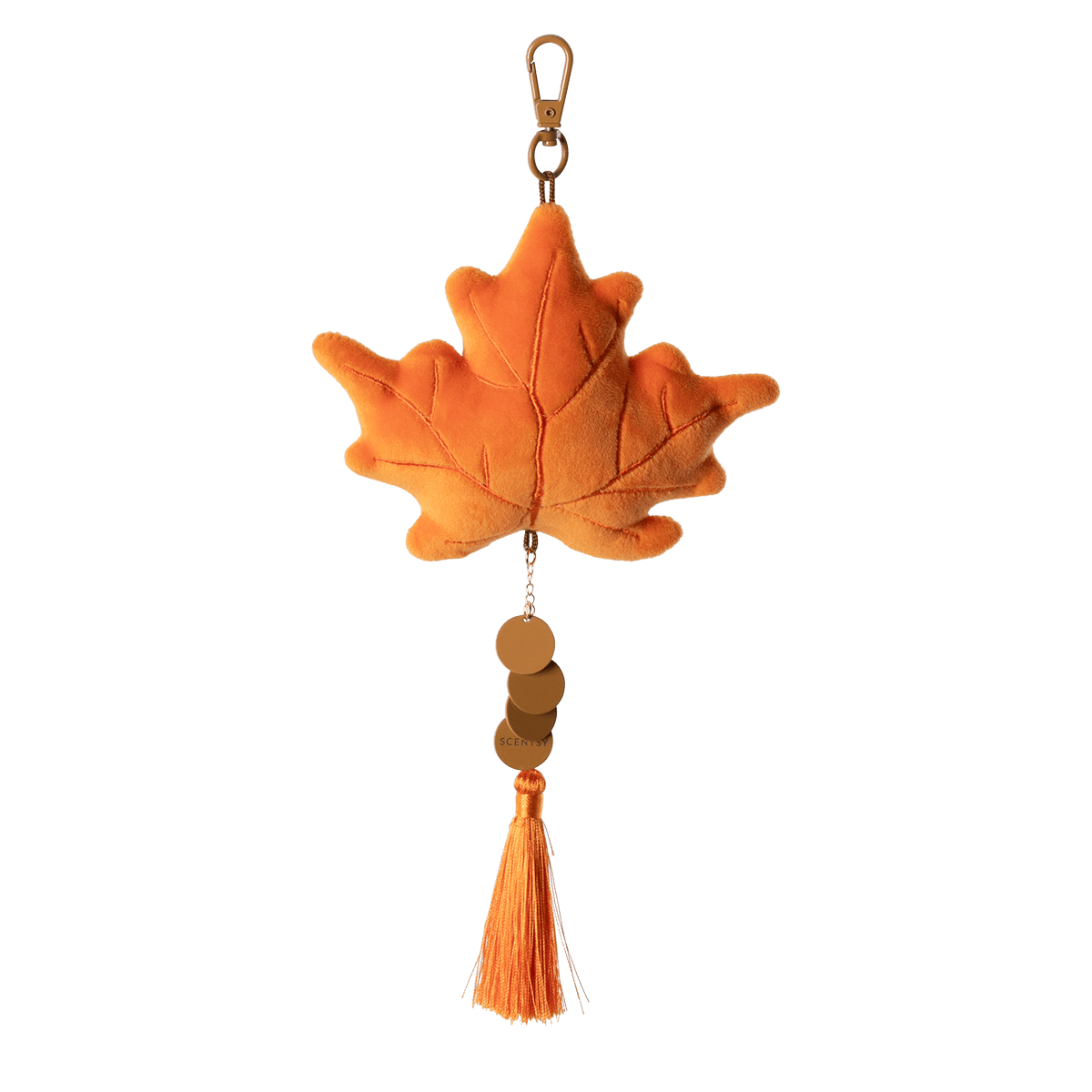 Autumn Leaf Scentsy Bag Charm Clip in Forever Fall