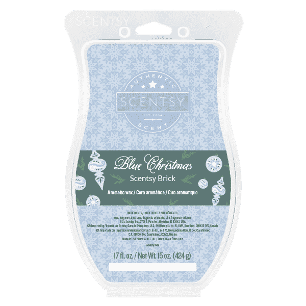 BLUE CHRISTMAS SCENTSY BRICK