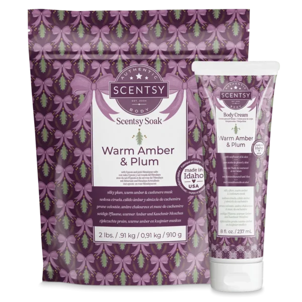 Warm Amber & Plum Scentsy Holiday Body Bundle