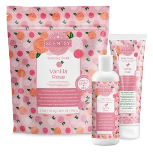 Vanilla Rose Scentsy Body Care Bundle