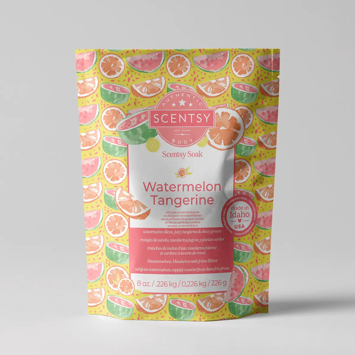 Watermelon Tangerine One Time Use Scentsy Bath Soak