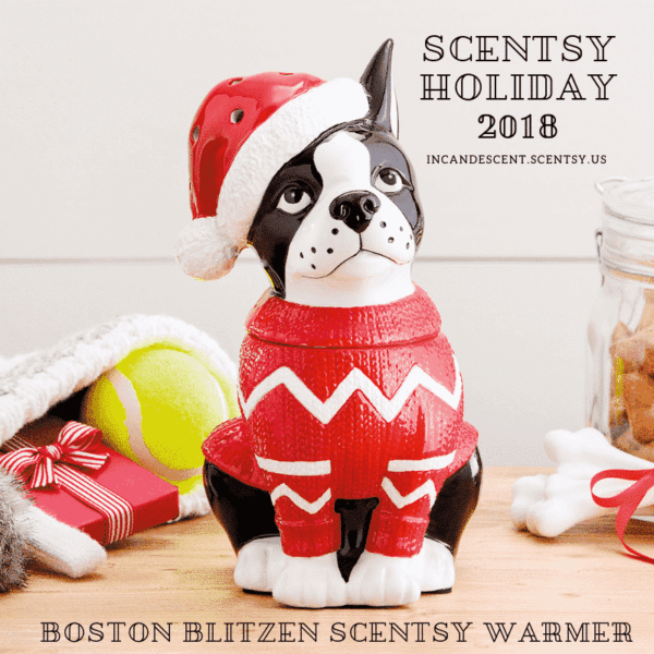 BOSTON TERRIER BLITZEN SCENTSY WARMER