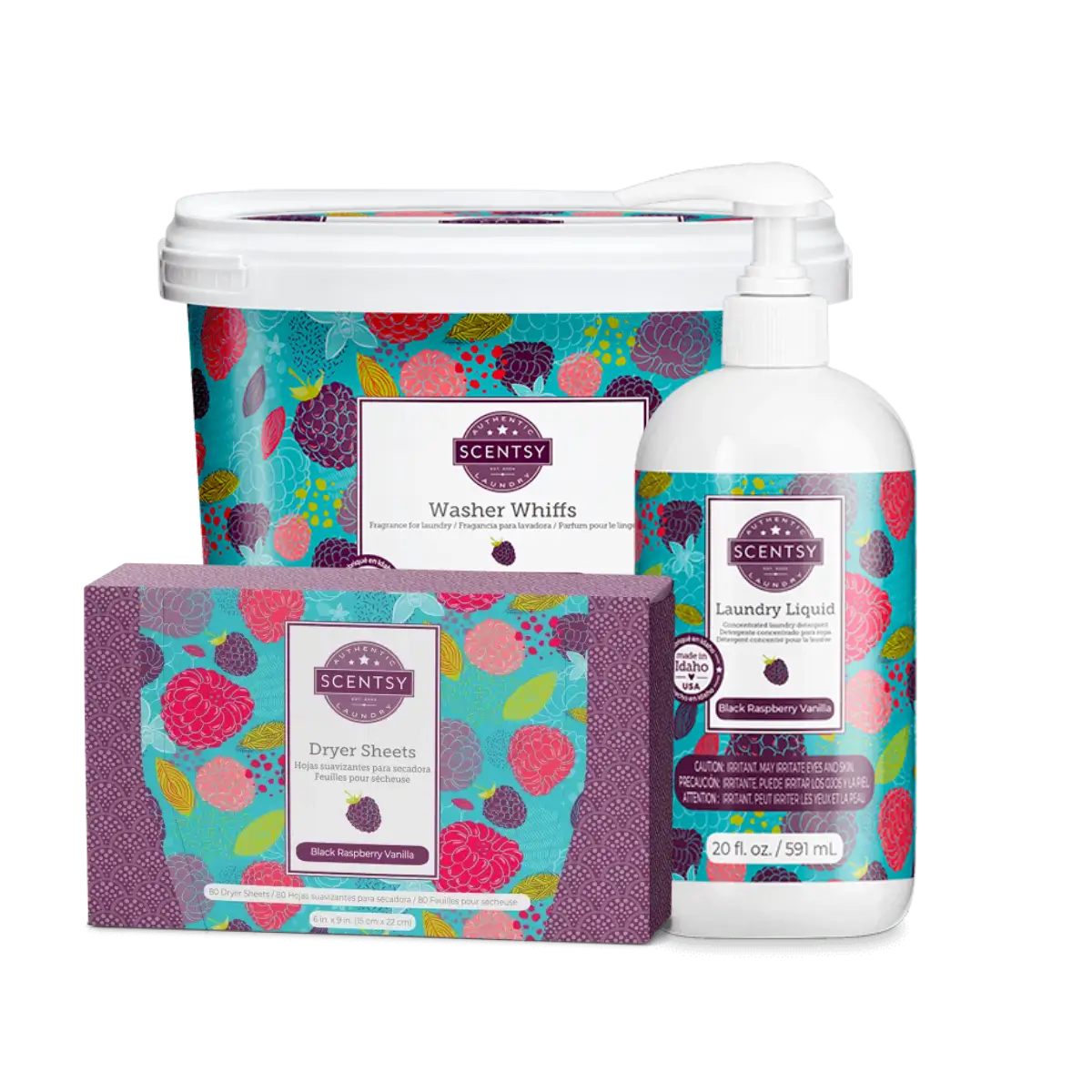 Black Raspberry Vanilla Scentsy Laundry Bundle