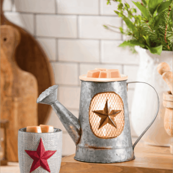 BURLAP STAR SCENTSY NIGHTLIGHT MINI SCENTSY WARMER