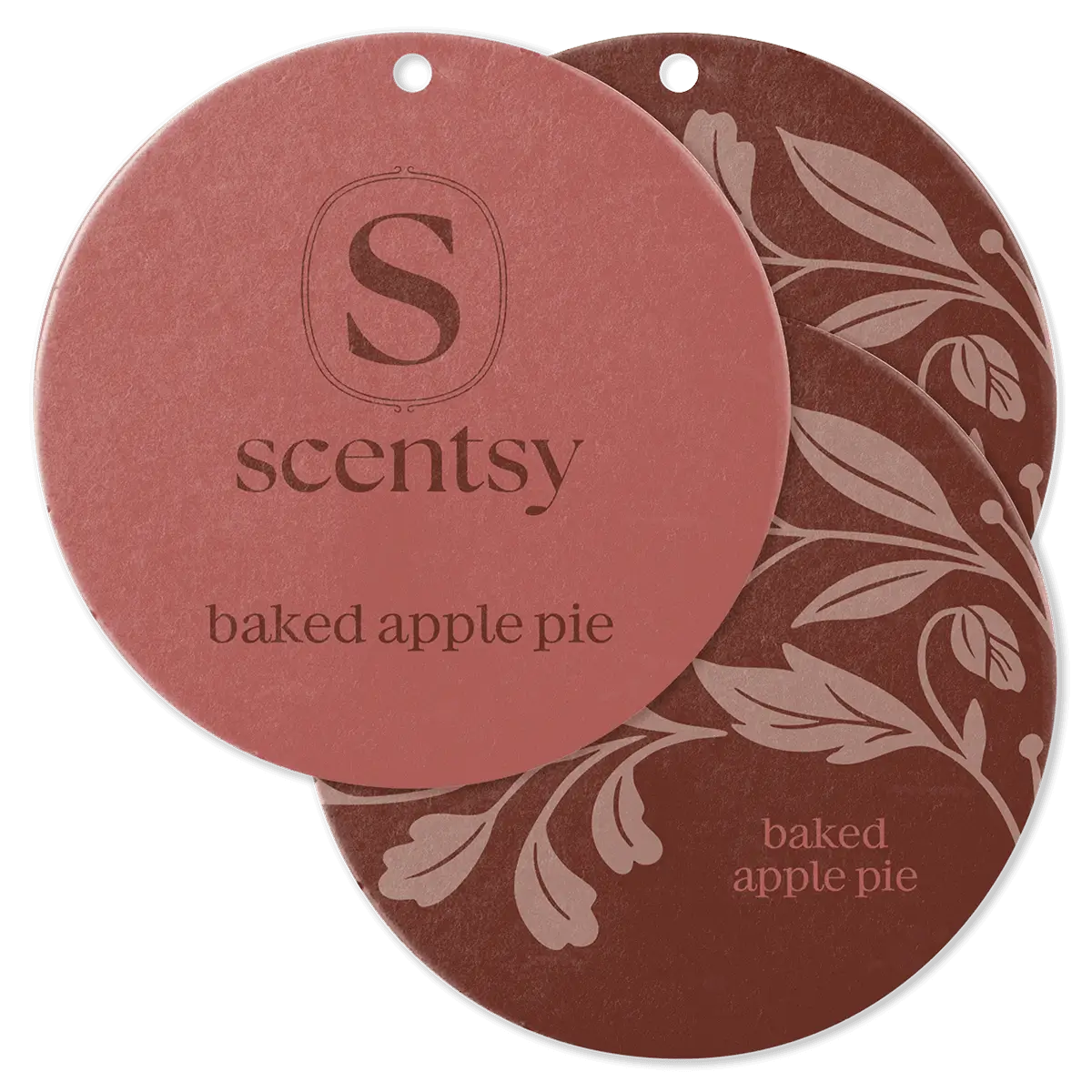 Baked Apple Pie Scent Circle 3-Pack (1) Baked Apple Pie Scentsy Scent Circle 3 Pack Bundle
