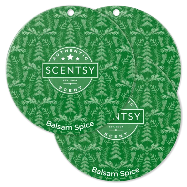 Balsam Spice Scentsy Scent Circle 3 Pack Bundle