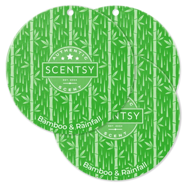 Bamboo & Rainfall Scentsy Scent Circle 3 Pack