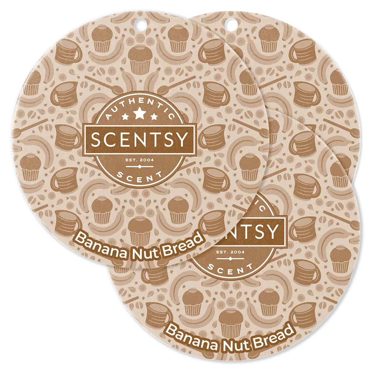 Banana Nut Bread Scentsy Scent Circle 3 Pack