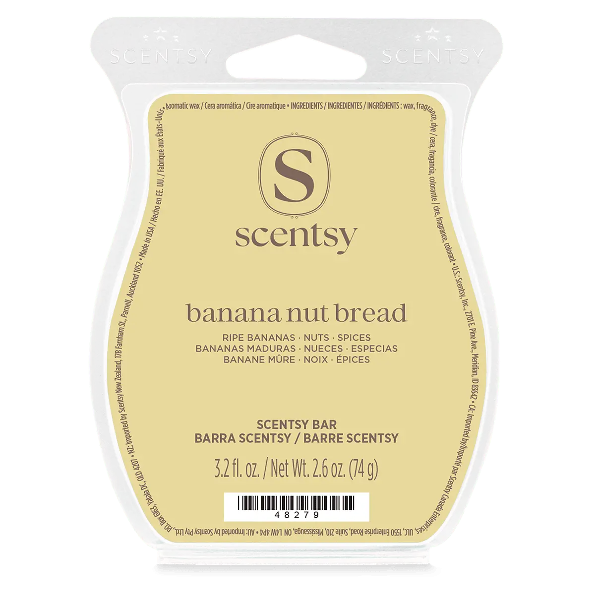 Banana Nut Bread Scentsy Bar (2) Banana Nut Bread Scentsy Wax Bar