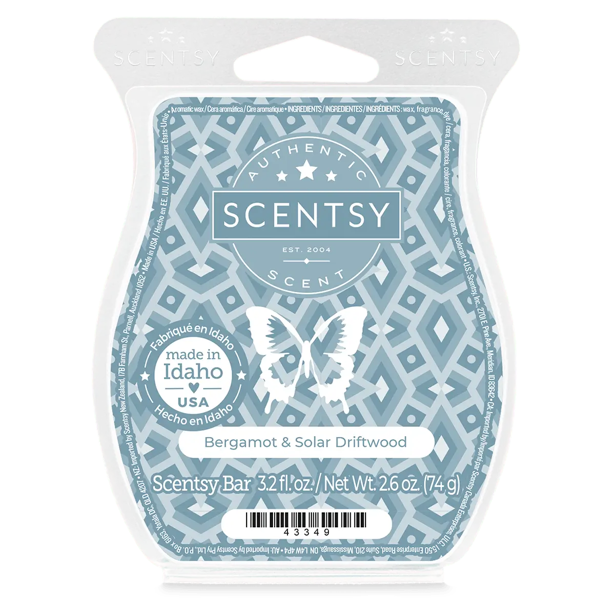 Bergamot & Solar Driftwood Scentsy Bar