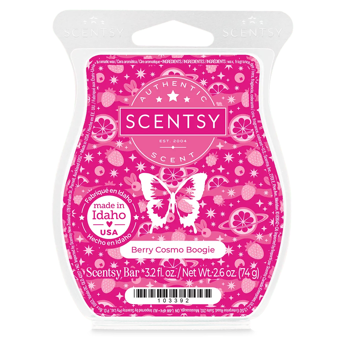 Berry Cosmo Boogie Scentsy Wax Bar | Let's Dance