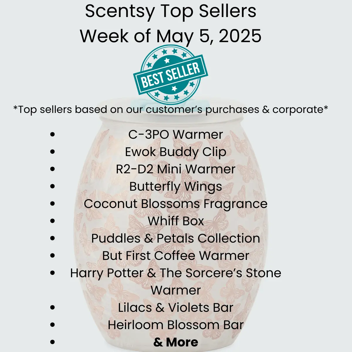 Scentsy Top Sellers - Week of May 5, 2025
