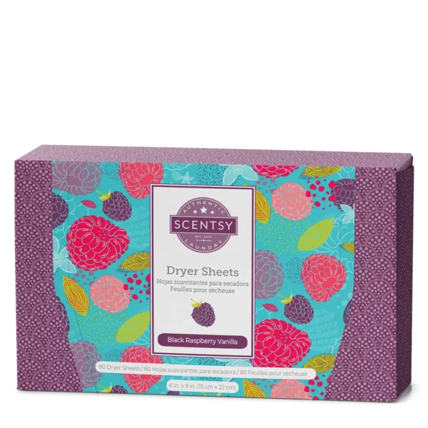 Black Raspberry Vanilla Dryer Sheets