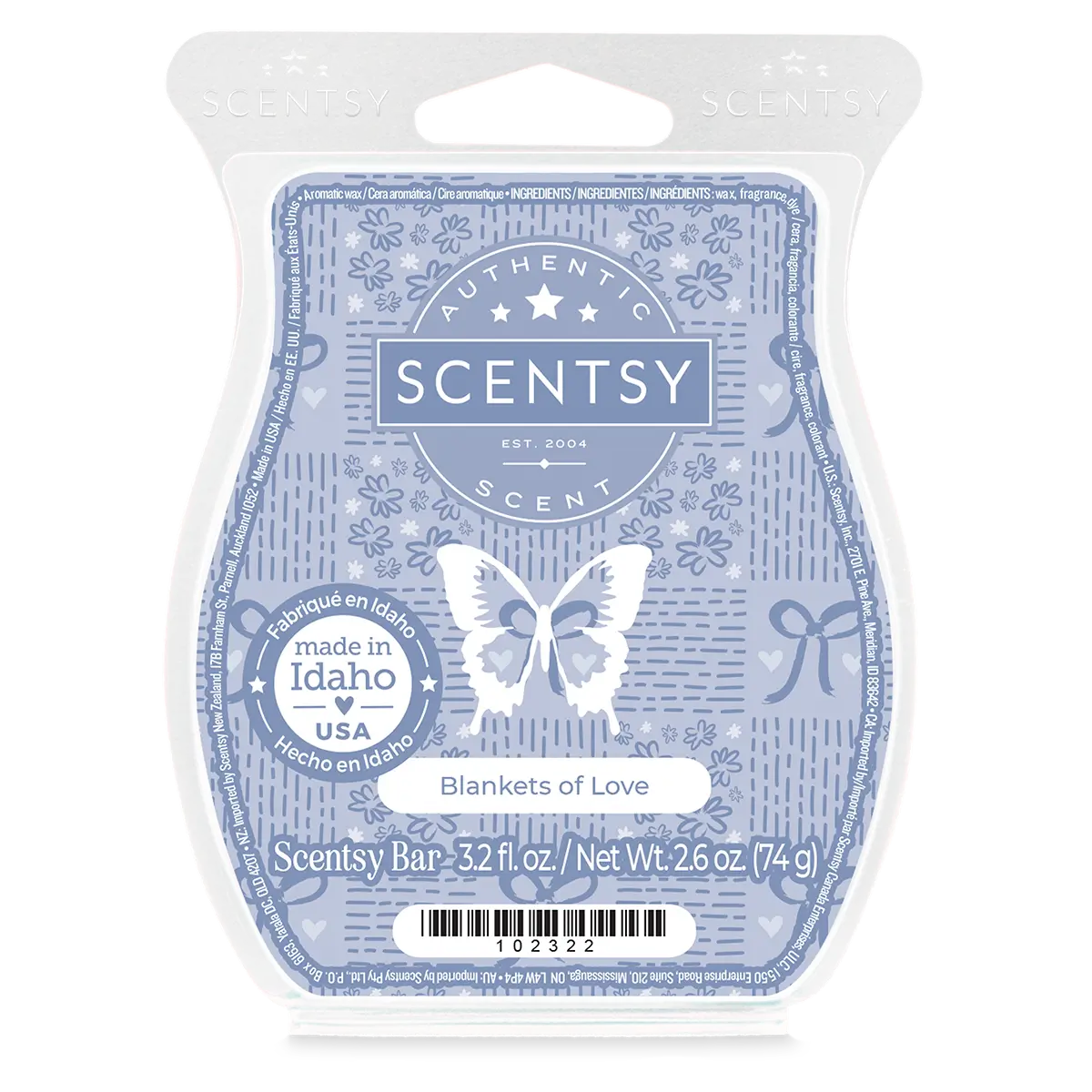 Blankets of Love Scentsy Wax Bar