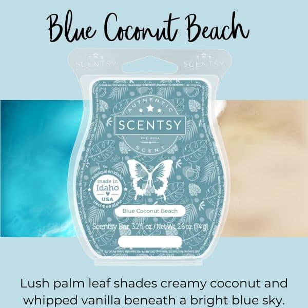 Blue Coconut Beach Scentsy Bar