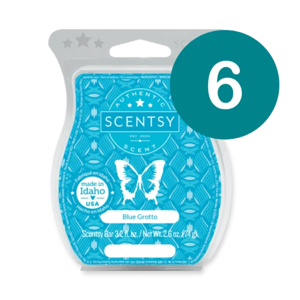 Blue Grotto 6 Scentsy Wax Bar Bundle