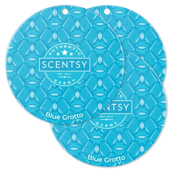 Blue Grotto Scentsy Scent Circle 3 Pack Bundle