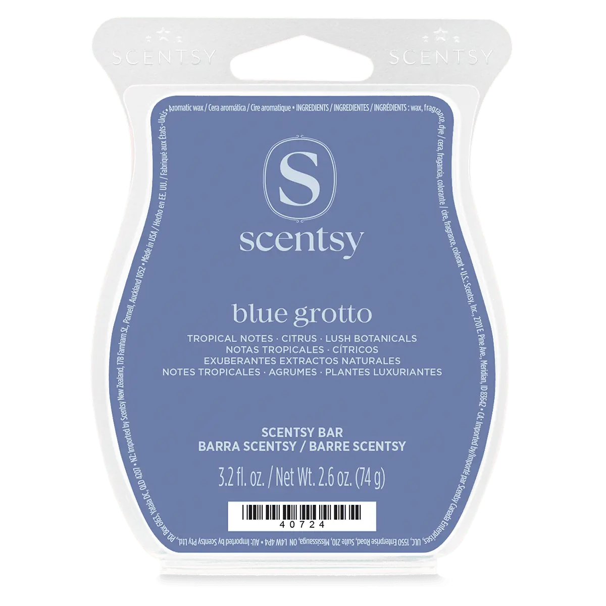 Blue Grotto Scentsy Bar (1) Blue Grotto Scentsy Wax Bar