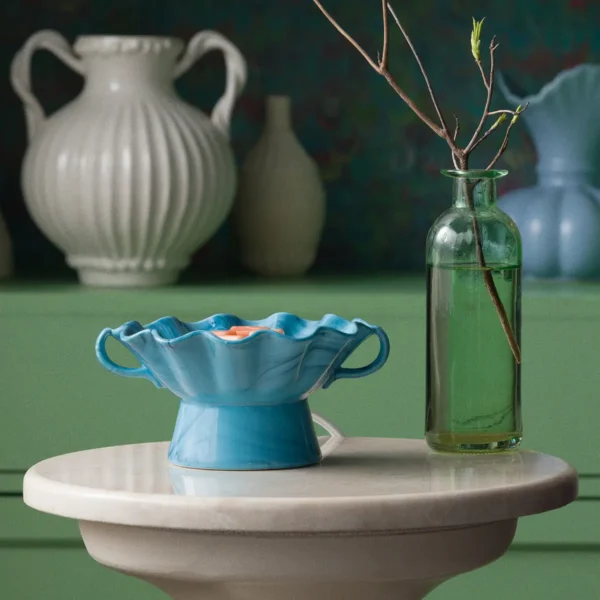 Blue Rialto Warmer - Stylized Blue Rialto Scentsy Warmer- Italian Summer