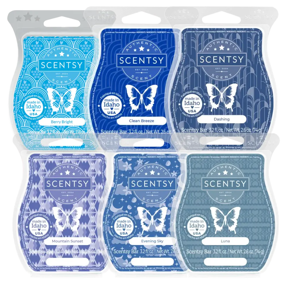 The Blues 6 Scentsy Bar Bundle