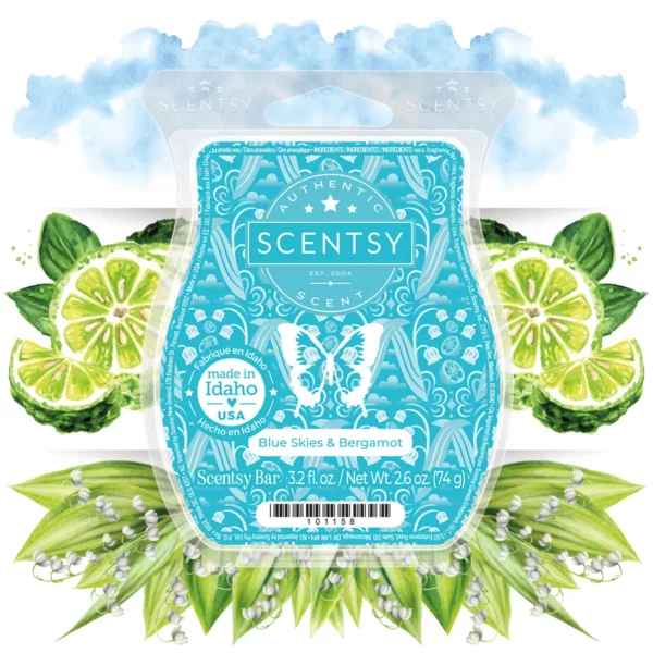 Blue Skies & Bergamot Scentsy Bar |  July 2025