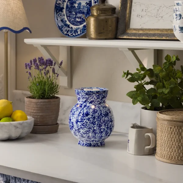 Blue Spongeware Scentsy Warmer - 2026 Catalog
