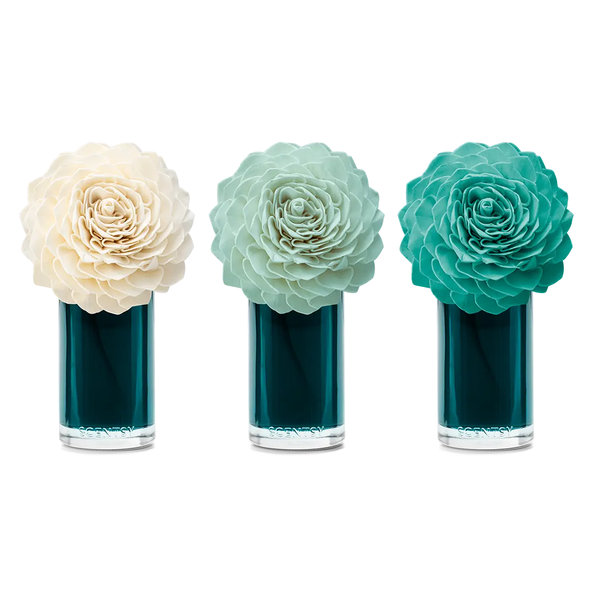 Blue Water & Sea Salt Large Dahlia Darling Scentsy Fragrance Flower