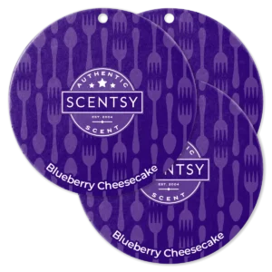 Blueberry Cheesecake Scentsy Scent Circle 3 Pack Bundle