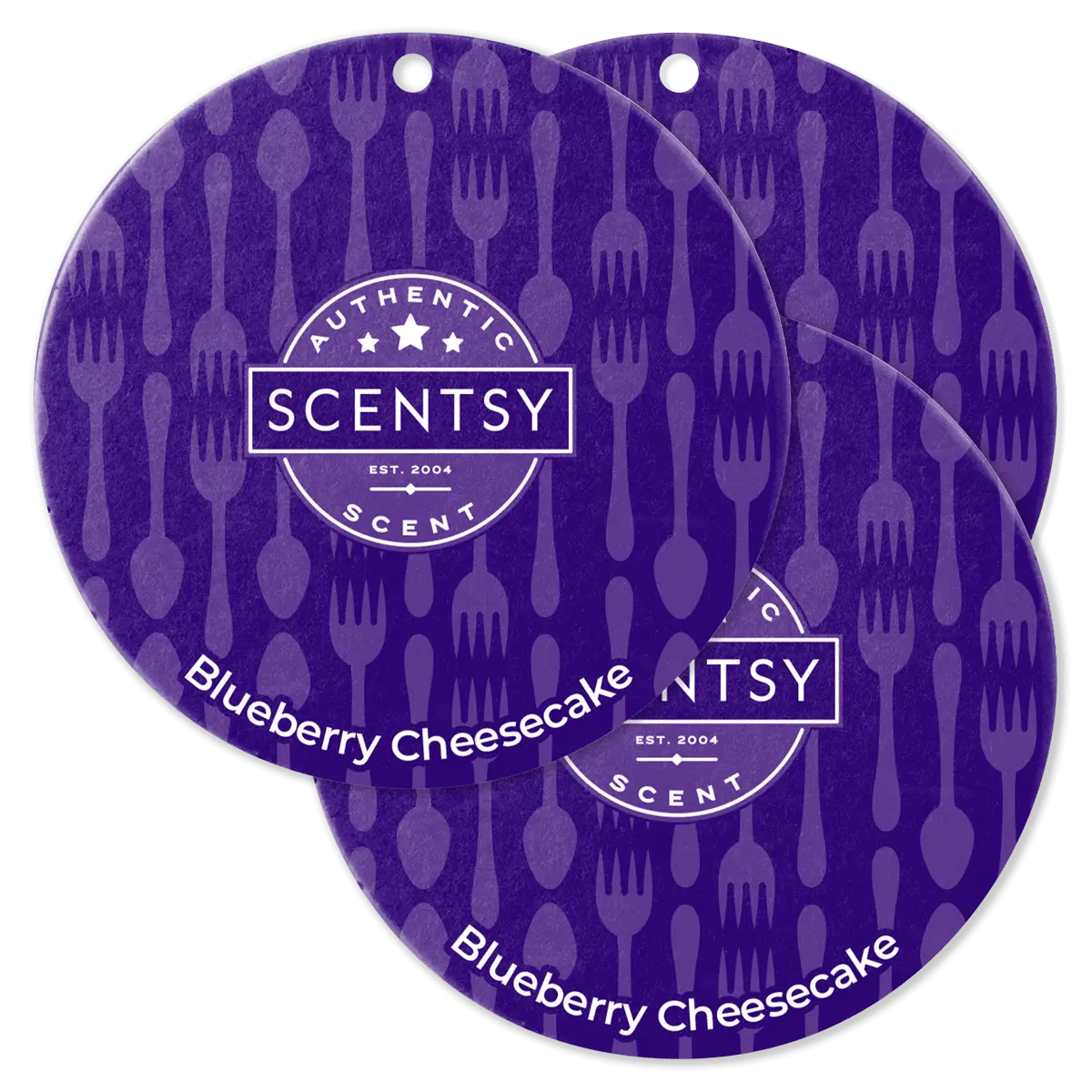 Blueberry Cheesecake Scentsy Scent Circle 3 Pack Bundle