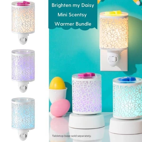 Brighten My Daisy Mini Scentsy Warmer Bundle