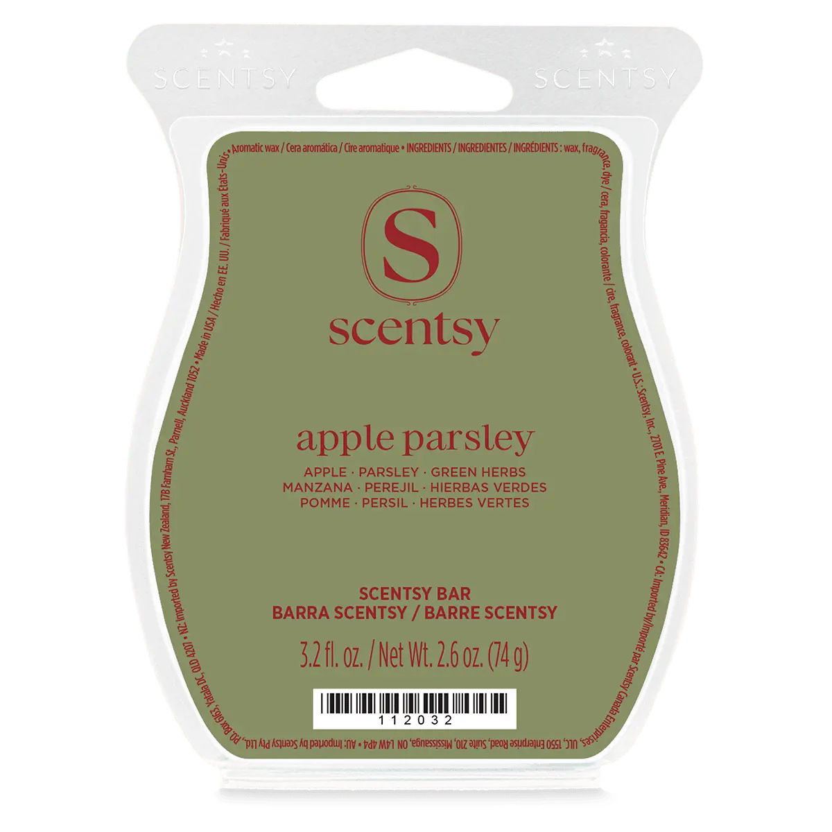 Bring Back My Bar 2026 Apple Parsley 2 Apple Parsley Scentsy Wax Bar - June 2026 BBMB