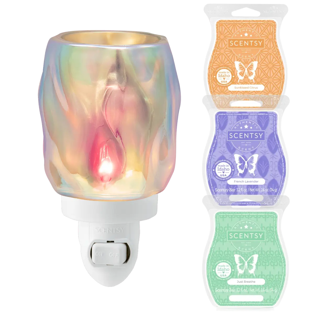 Bubbled Iridescent Mini Scentsy Warmer Bundle