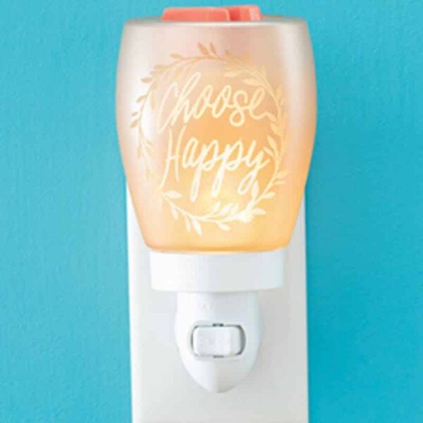 CHOOSE HAPPY MINI SCENTSY WARMER