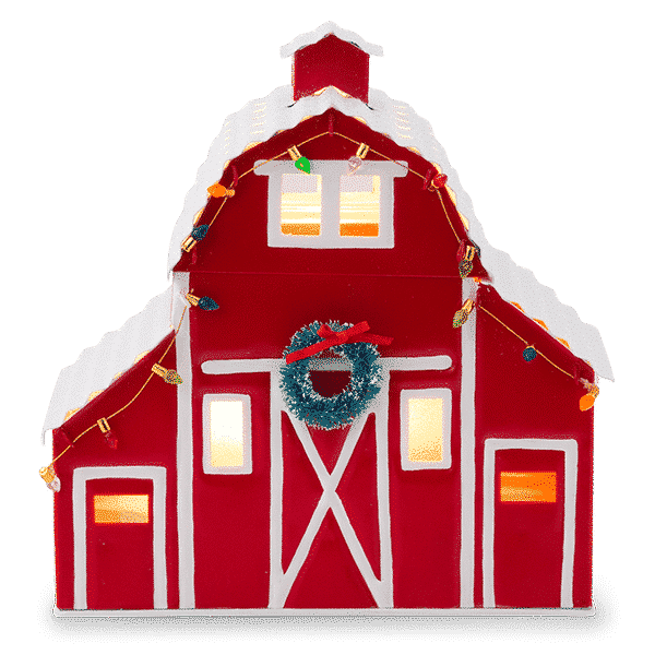 COUNTRY CHRISTMAS RED BARN SCENTSY WARMER