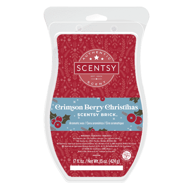 CRIMSON BERRY CHRISTMAS SCENTSY BRICK