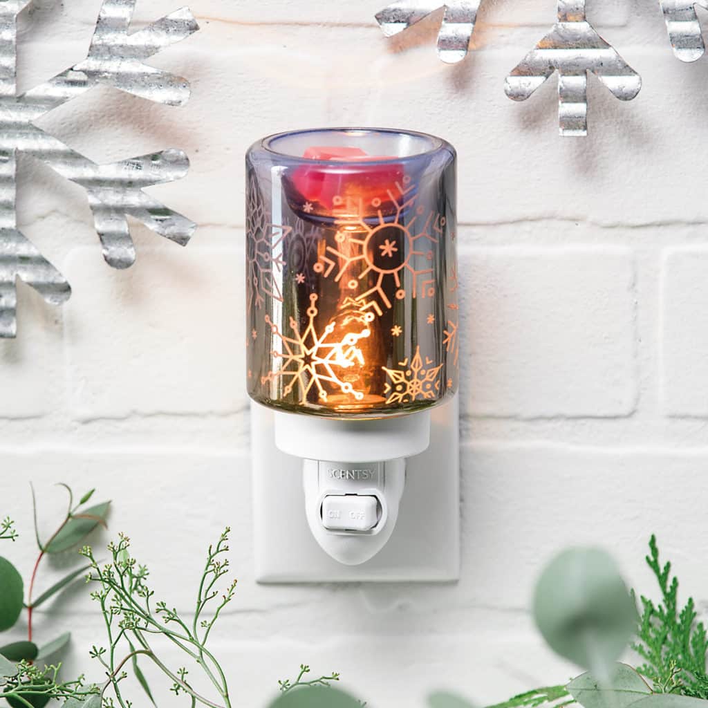 CRYSTAL CHRISTMAS MINI SCENTSY WARMER HOLIDAY 2020 Incandescent