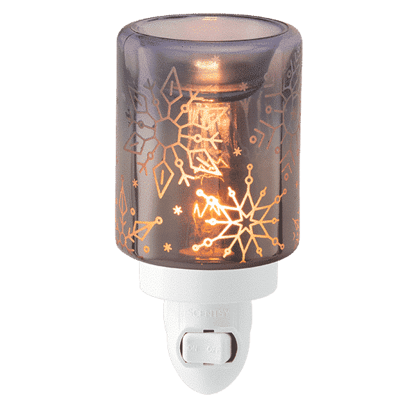 CRYSTAL CHRISTMAS SCENTSY MINI WARMER FRONT