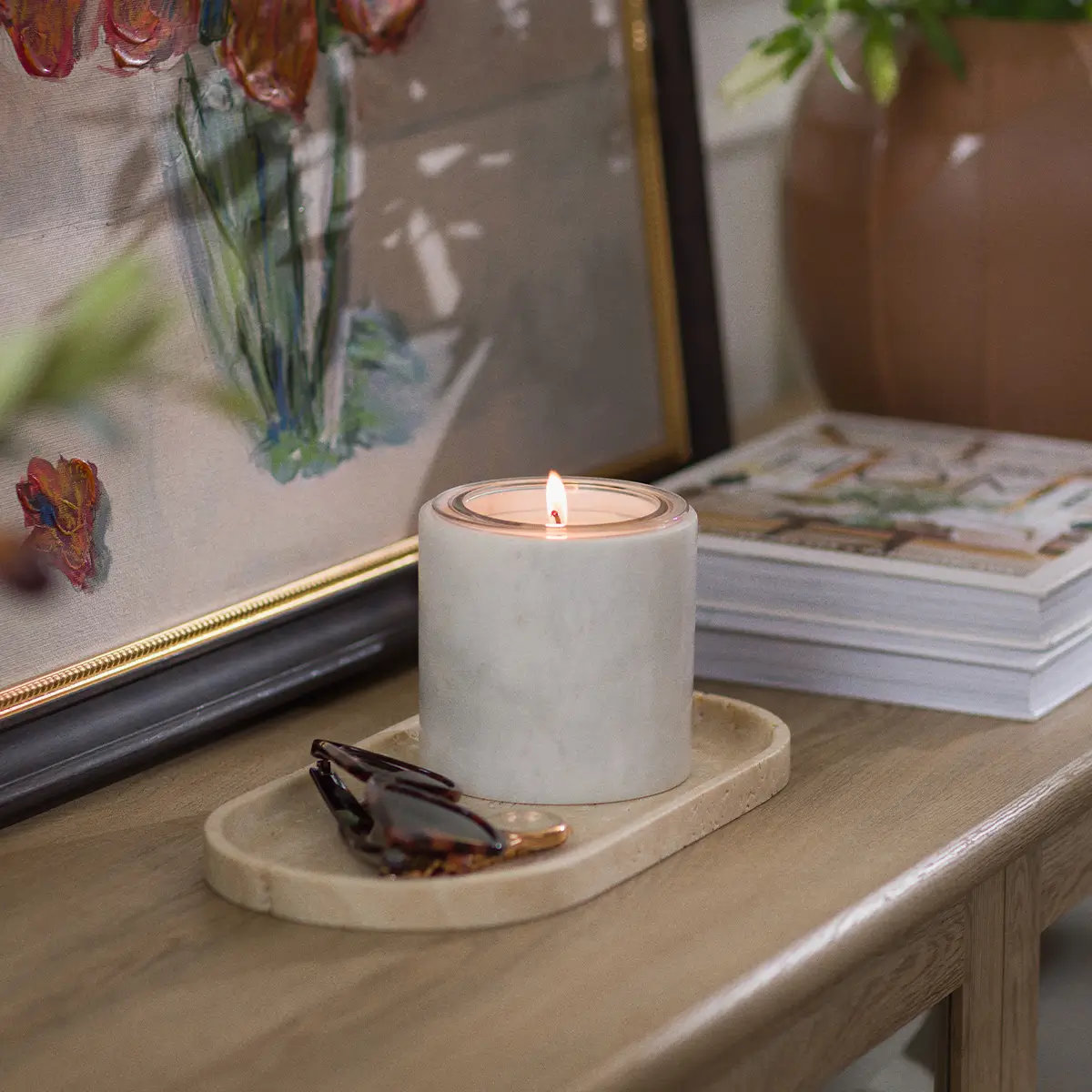Marble Scentsy Candle Holder