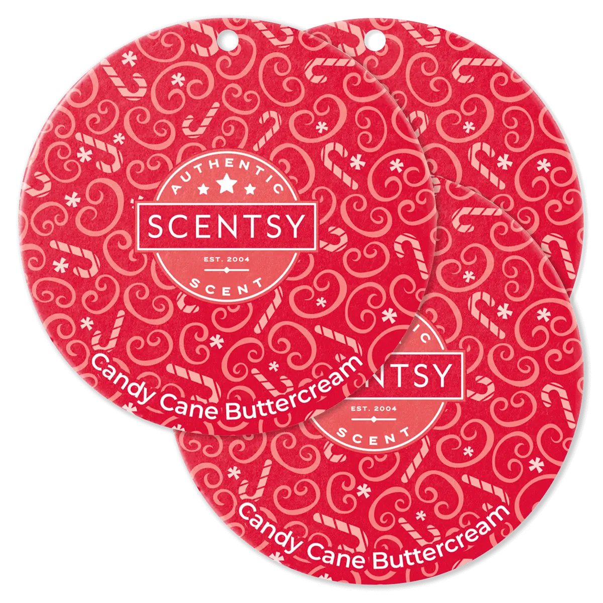 Candy Cane Buttercream Scentsy Scent Circle 3 Pack Bundle Fall 2024