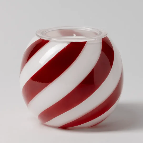 Candy Cane Swirl Scentsy Candle Insert Holder - Holiday 2026