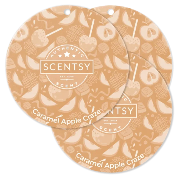 Caramel Apple Craze Scentsy Scent Circle 3 Pack Bundle
