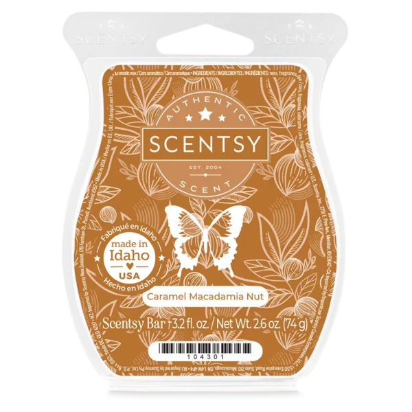 Caramel Macadamia Nut Scentsy Wax Bar