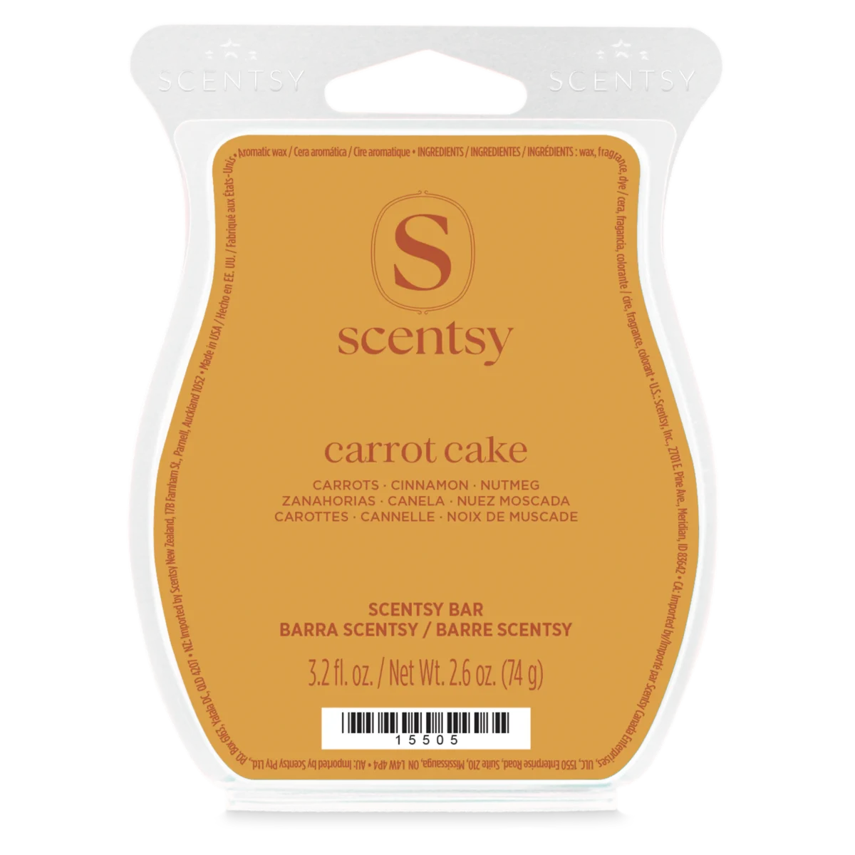 Carrot Cake Scentsy Bar - September 2026 BBMB