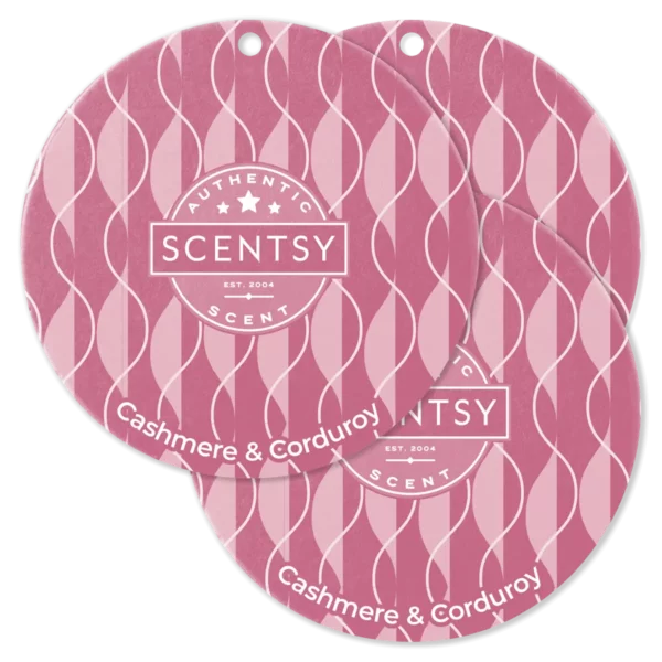 Cashmere & Corduroy Scentsy Scent Circle 3 Pack Bundle