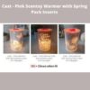 Cast Pink Scentsy Warmer with Spring Pack Inserts